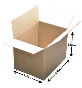 Картонная коробка (гофроящик) 310 мм x 210 мм x 530 мм